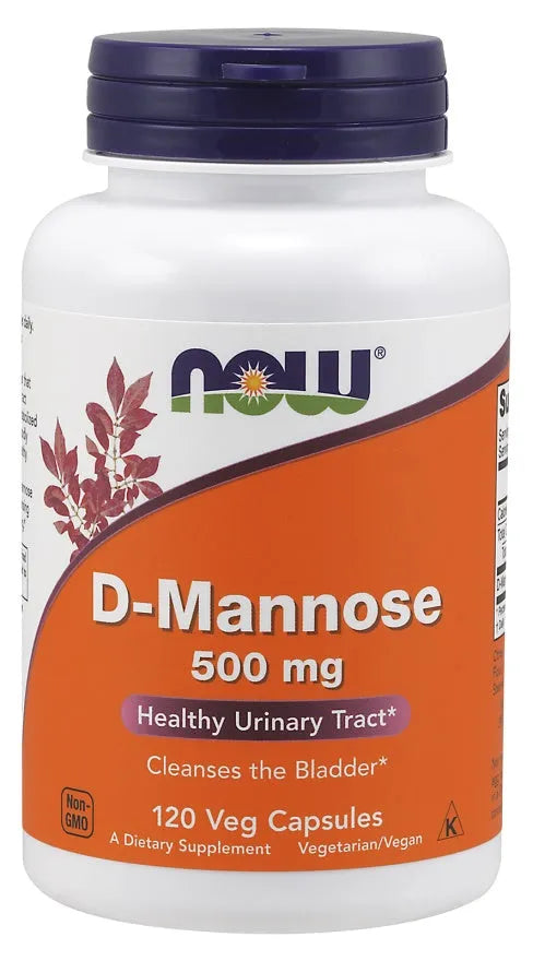 D-Mannose 500mg - 240 vcaps - NOW Foods - Papildai