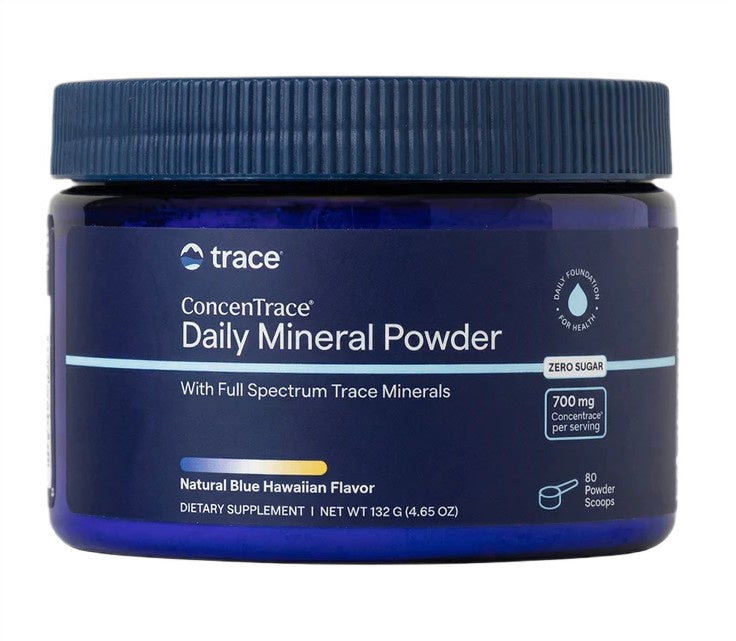 ConcenTrace Daily Mineral Powder, Natural Blue Hawaiian - 132g - Trace Minerals