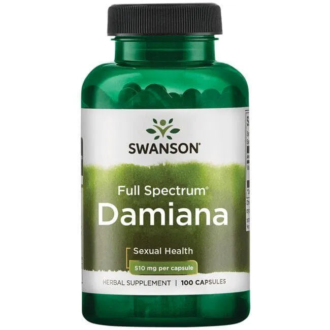 Damiana - Afrodiziakas - 510 mg - N100 - Swanson - Papildai