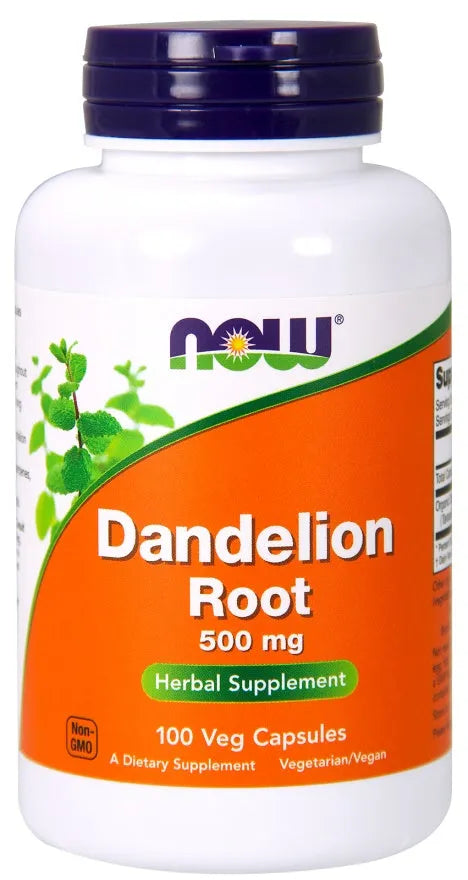 Dandelion Root 500mg - 100 vcaps - NOW Foods - Papildai