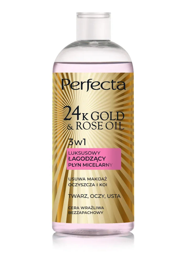 DAX 24K Gold & Rose Oil micelinis skystis jautriai odai 400ml - Kosmetika