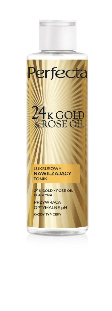 DAX 24K Gold & Rose Oil Tonic brandžiai odai 200ml - Kosmetika