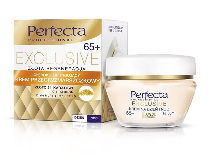 Dax Perfecta Exclusive 65+ Gilus Liftingas Anti-Raukšlių Kremas Dienai ir Nakčiai 50ml - Kosmetika