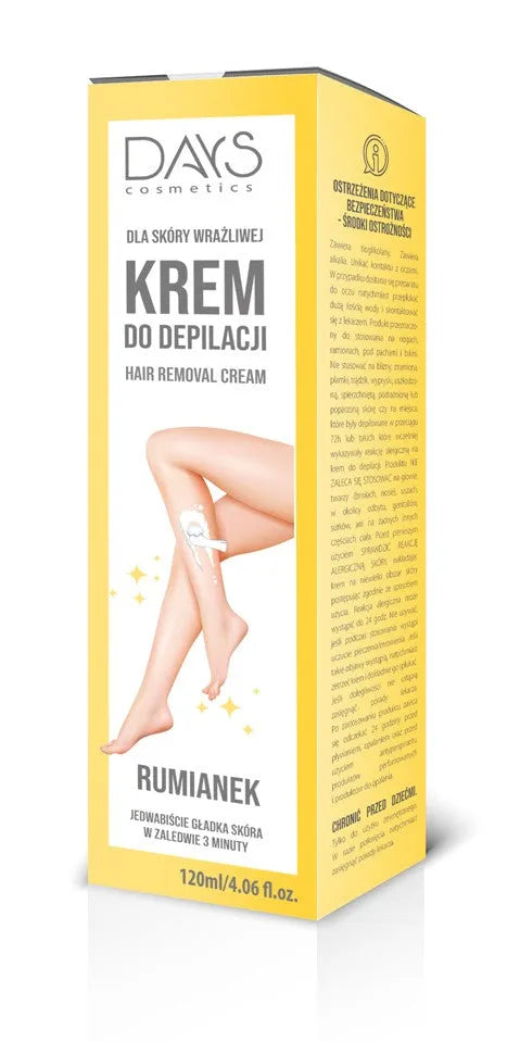 DAYS COSMETICS Hair Removal Cream with Chamomile 120 ml. - Kosmetika