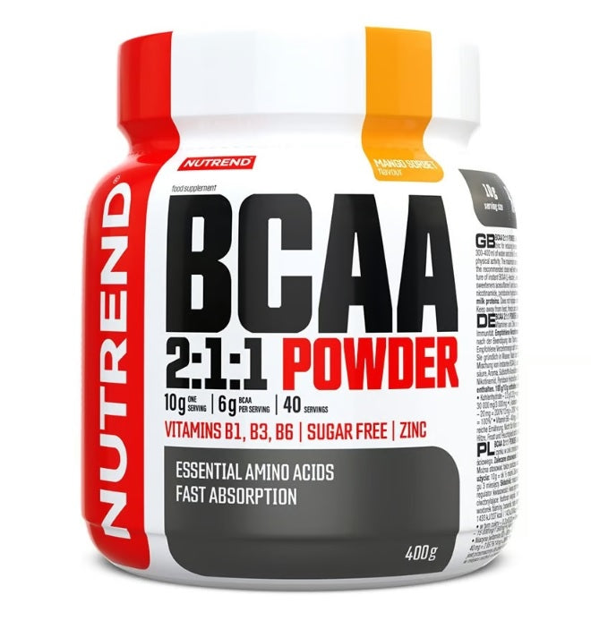 BCAA 2:1:1 Powder, Mango Sorbet - 400g - Nutrend