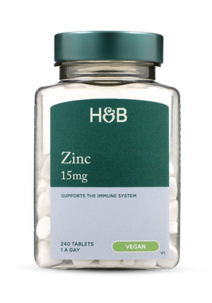 Zinc, 15mg - 240 tabs - Holland & Barrett