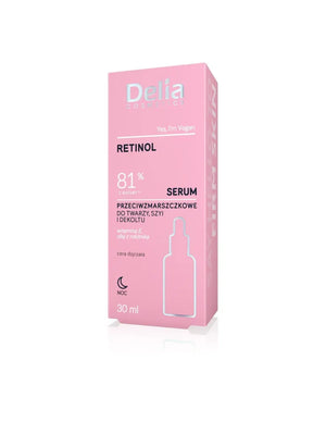 DELIA ANTI-WRINKLE SERUM WITH RETINOL 30ml su RĖTINOLIU - Kosmetika