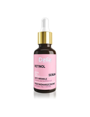 DELIA ANTI-WRINKLE SERUM WITH RETINOL 30ml su RĖTINOLIU - Kosmetika