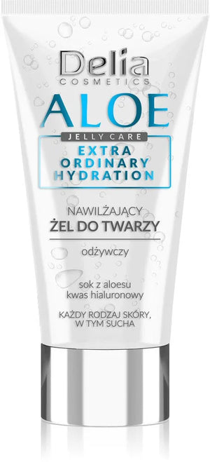 Delia Cosmetics Aloe Jelly Care drėkinantis veido gelis 50ml - Kosmetika