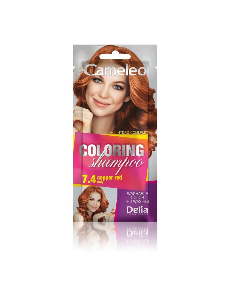 Delia Cosmetics Cameleo dažantis šampūnas 7.4 raudonas 1 vnt - Kosmetika