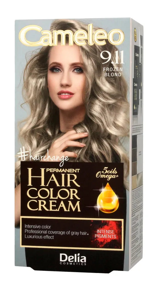 Delia Cosmetics Cameleo HCC Nuolatinė plaukų spalva Omega+ Nr. 9.11 Šaldytas blondinas 1op. - Kosmetika