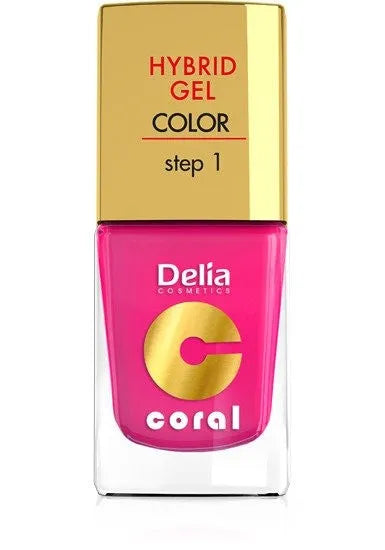 Delia Cosmetics Coral Hybrid Gel Nagų Lakas Nr. 03 Rožinė 11ml - Kosmetika