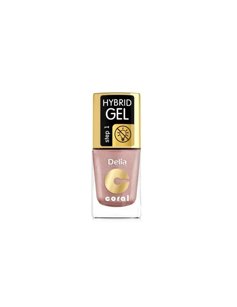 Delia Cosmetics Coral Hybrid Gel Nagų Lakas Nr. 42 Nude 11ml - Kosmetika