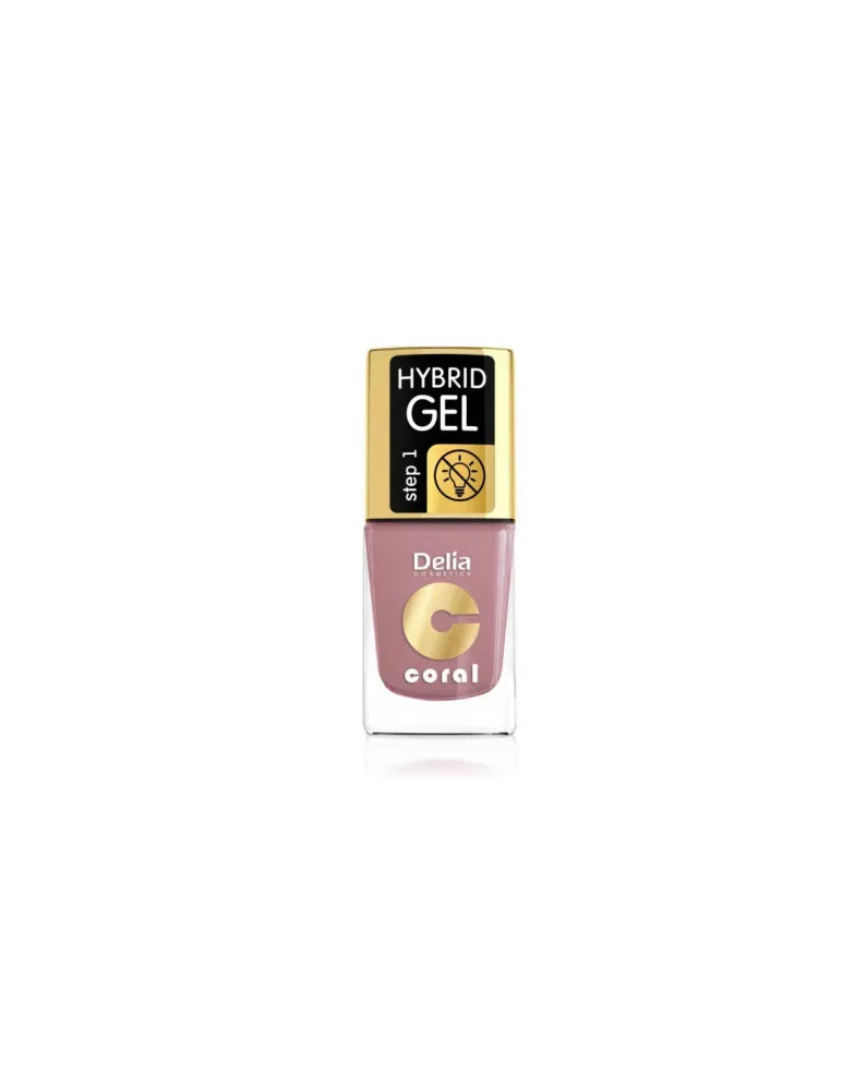 Delia Cosmetics Coral Hybrid Gel Nail Polish No. 44 Tea Rose 11ml - Kosmetika