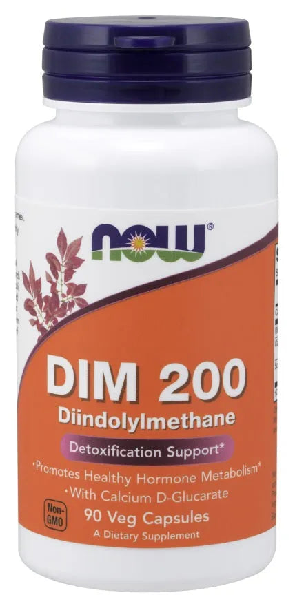 DIM 200 Diindolylmethane - 90 vcaps - NOW Foods - Papildai