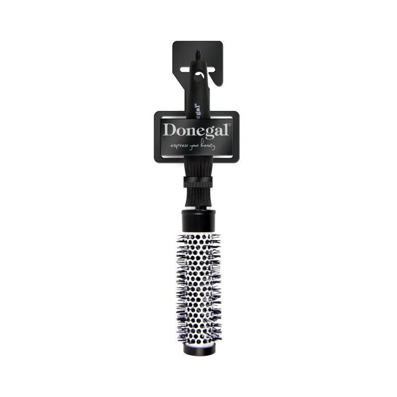 DONEGAL Ceramic plaukų garbanojimo šepetys - black 28mm (1279) 1 vnt - Kosmetika