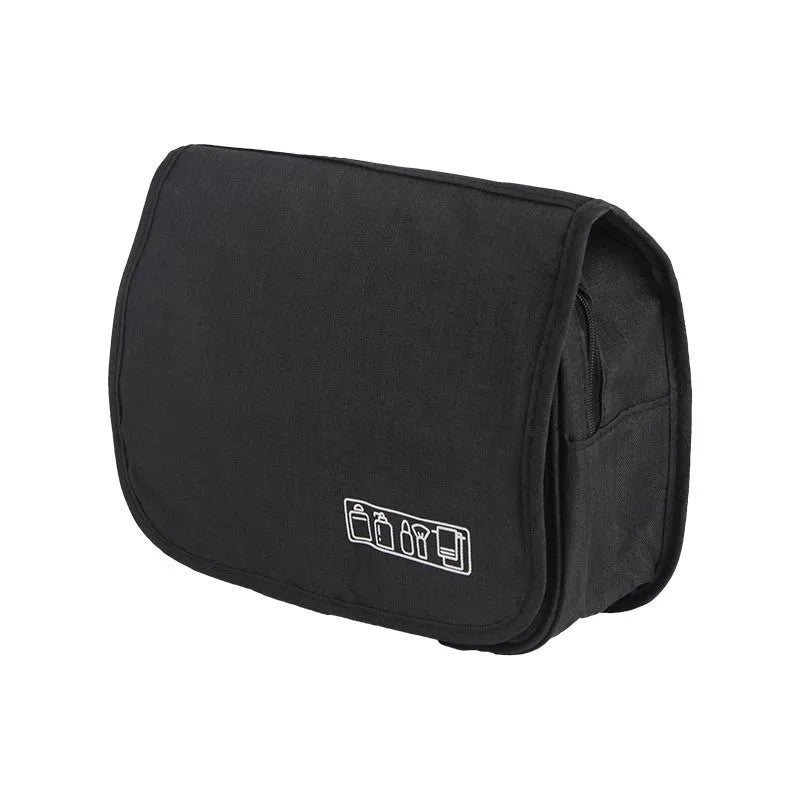 DONEGAL Folding travel cosmetic bag - organizer with transparent pocket and hook (4817) - Kosmetika