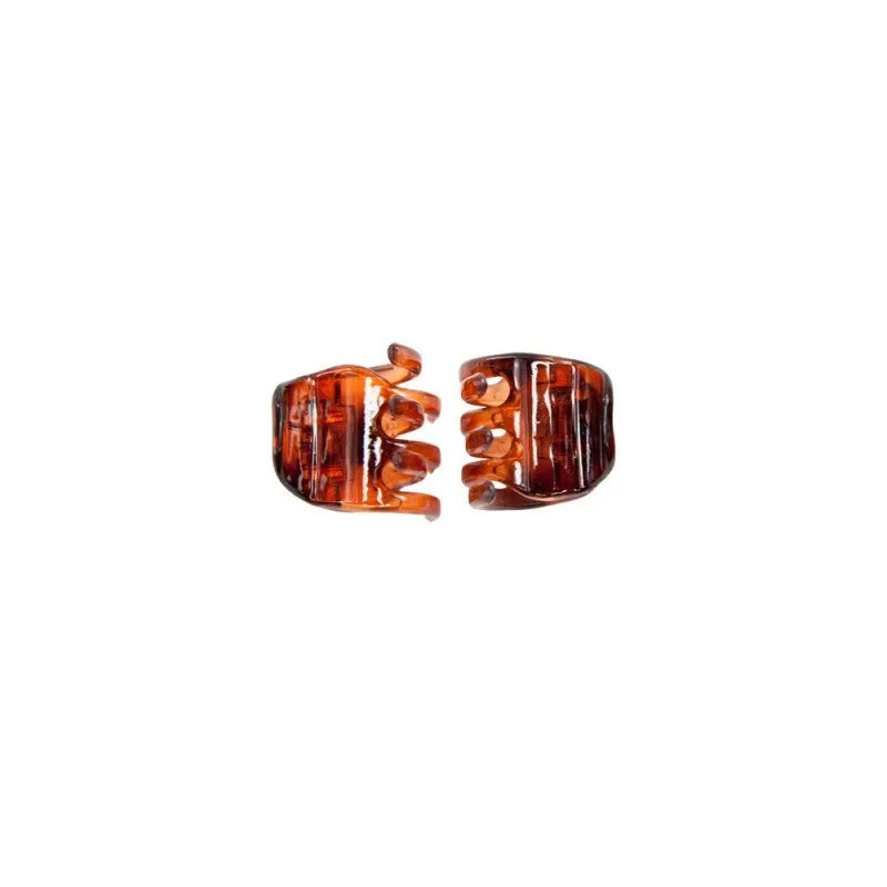 DONEGAL HAIR CLAMP Mini gintarinė (FA-5830) 1 pakuotė - 2 vnt. - Kosmetika