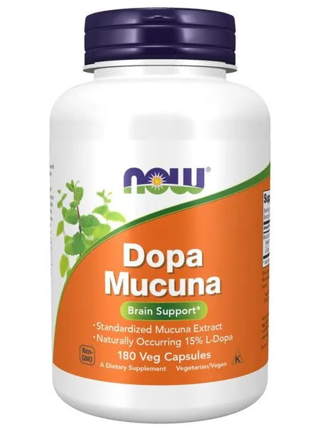 DOPA Mucuna - 180 vcaps - NOW Foods - Papildai