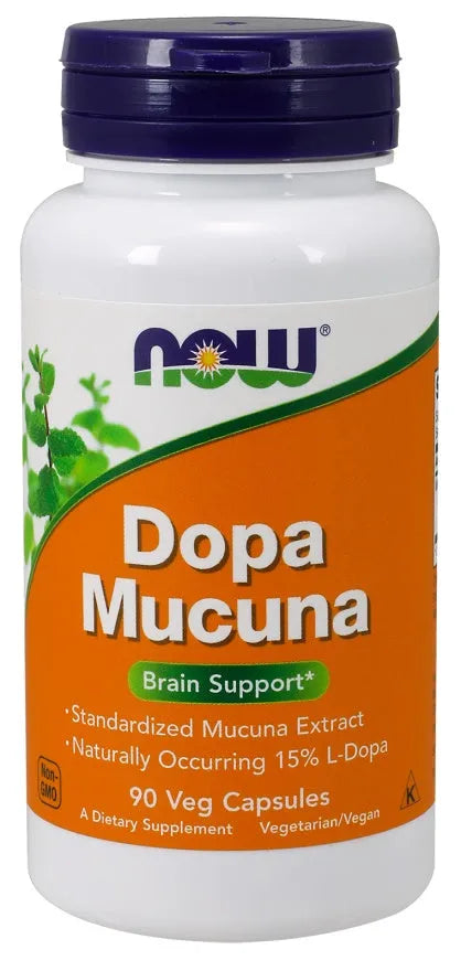 DOPA Mucuna - 90 vcaps - NOW Foods - Papildai