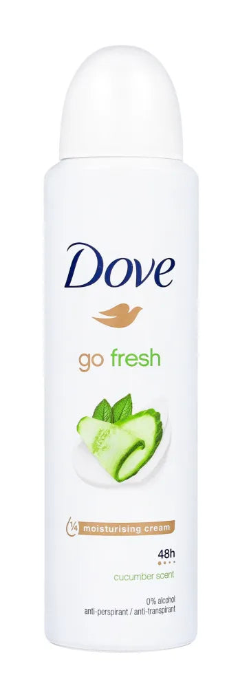 DOVE Go Fresh Cucumber Scent 48H moterų antiperspirantas purškiklis 150 ml - Kosmetika