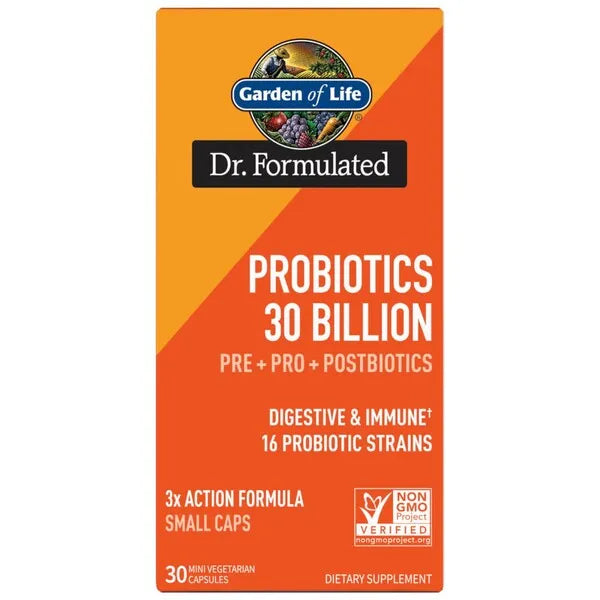 Dr. Formulated Probiotics 30 Billion - mini vcaps - Garden of Life - Papildai