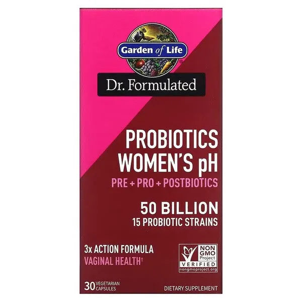 Dr. Formulated Probiotics Women’s pH - 30 vcaps - Garden of Life - Papildai