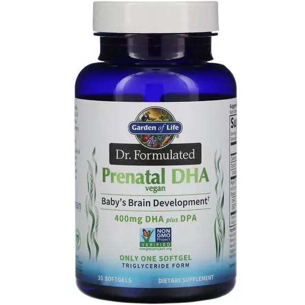Dr. Formulated Vegan Prenatal DHA - 30 softgels - Garden of Life - Papildai