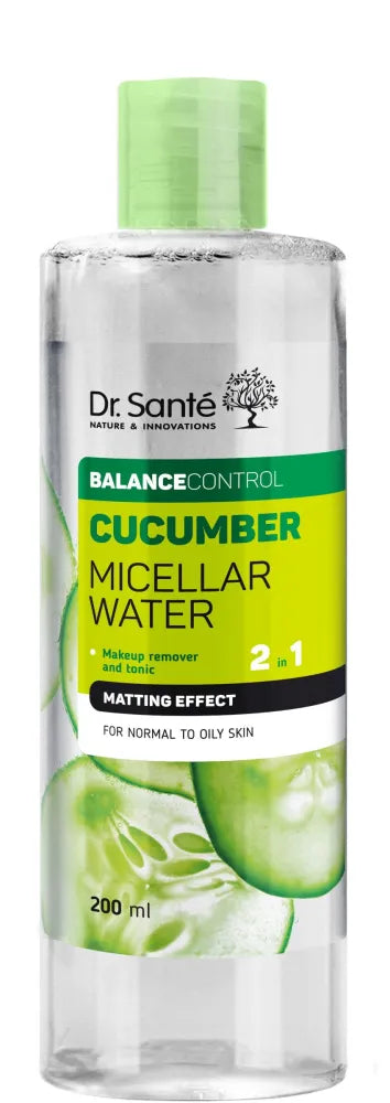 DR.SANTE Balance Control 2-in-1 Micellar Water Mattifying Effect Cucumber 200 ml - Kosmetika