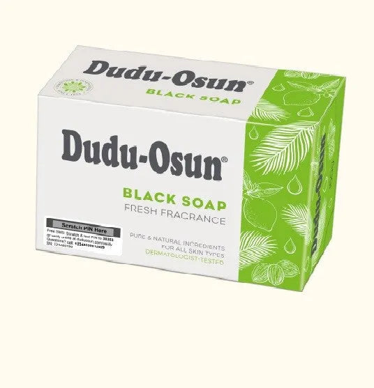 Dudu Osun Black Soap yra natūralus muilas skirtas odos valymui ir drėkinimui. - Kosmetika