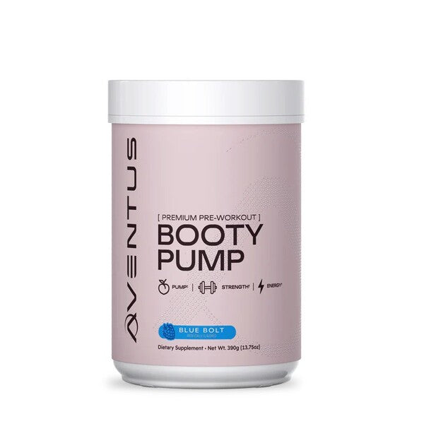 Booty Pump - Premium Pre-Workout, Blue Bolt - 390g - Aventus Supplements