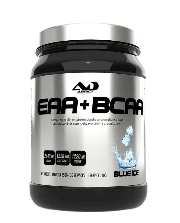 EAA + BCAA Blue Ice - 350g - Addict Sport Nutrition - Sporto papildai