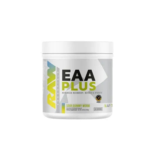 EAA Plus Sour Gummy Worm - 426g - Raw Nutrition - Sporto papildai