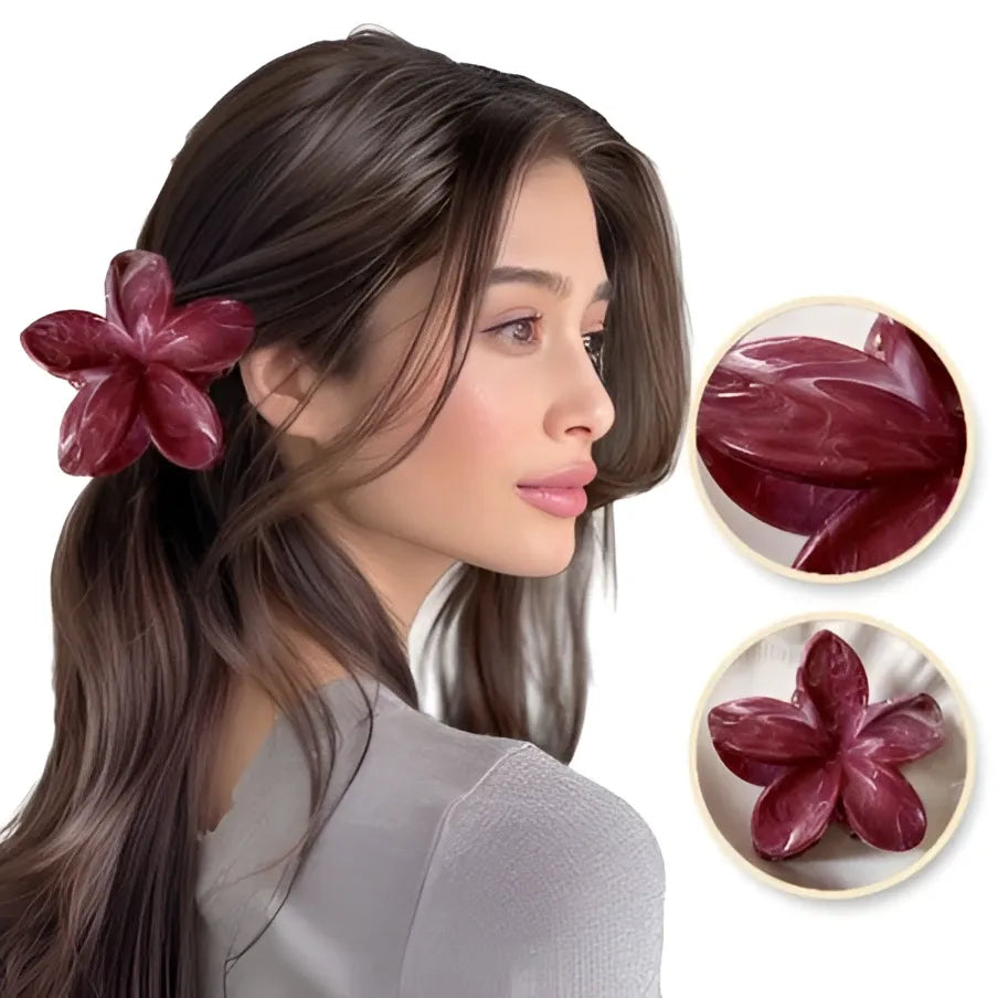 ECARLA Hair clip - gėlė SP344 - Kosmetika