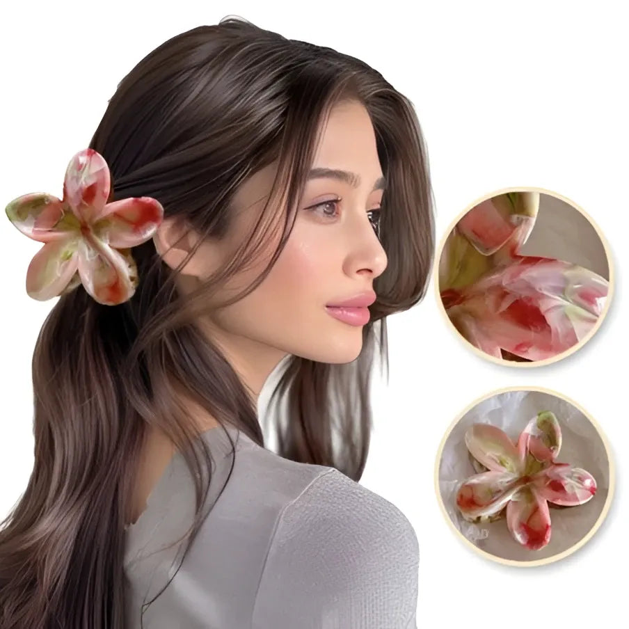 ECARLA Hair clip - gėlė SP345 - Kosmetika