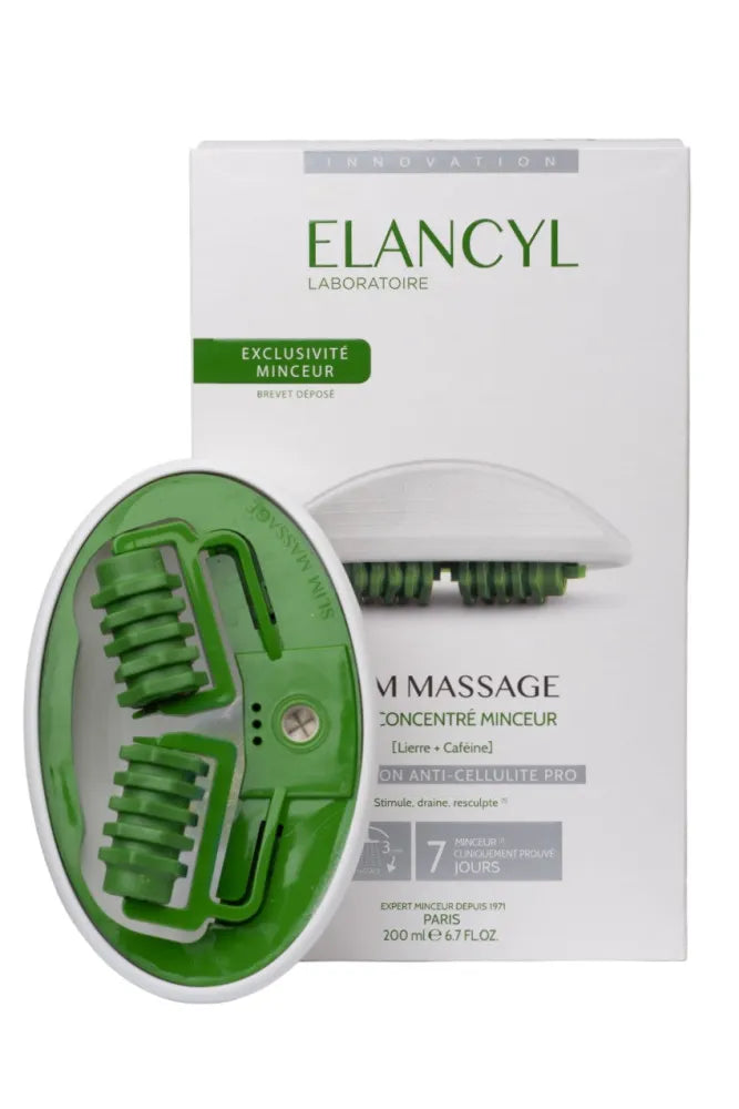 ELANCYL Slim Massage Anticeliulitinio kūno gelis + masažuoklis 200 ml - Kosmetika