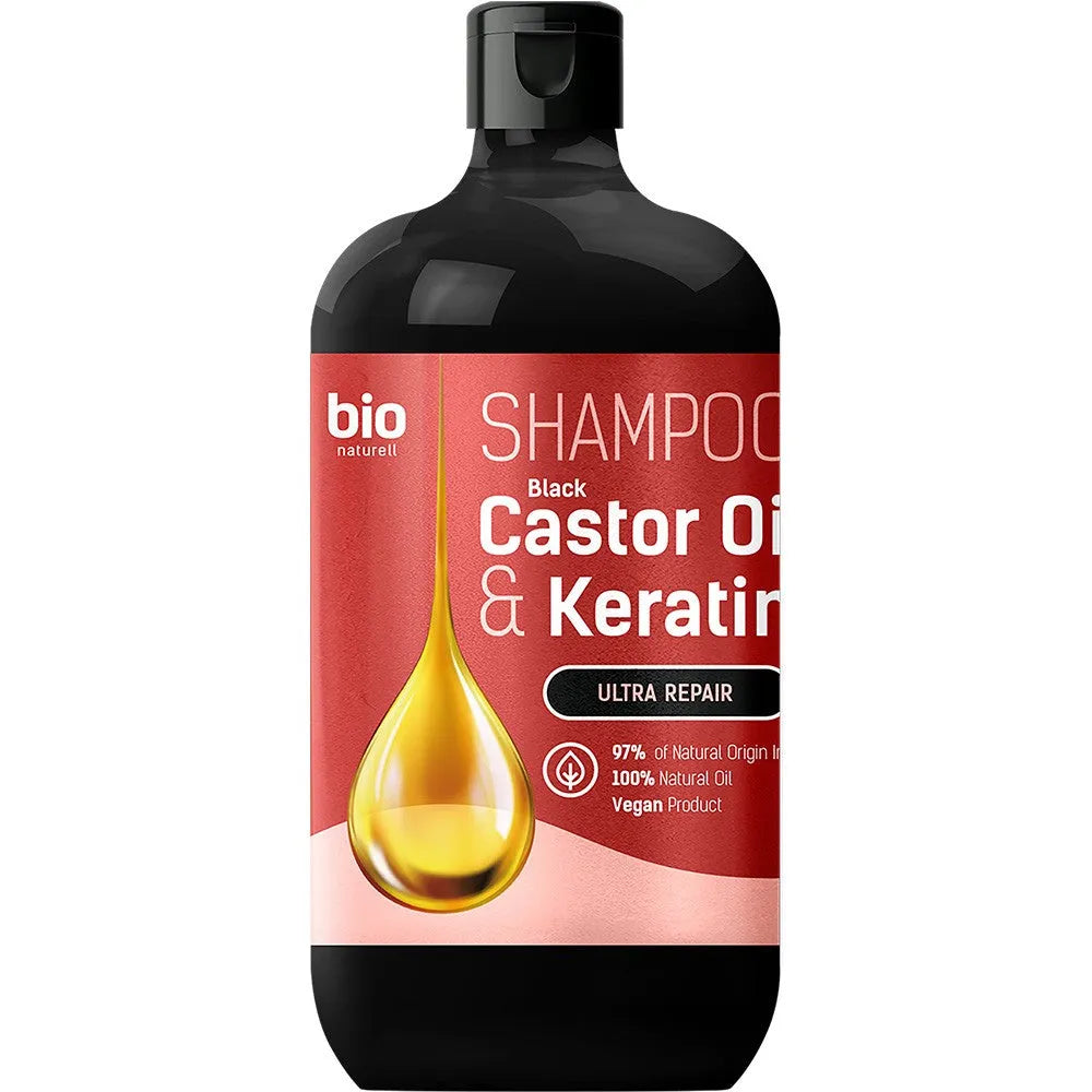 ELFA Black Castor Oil & Keratin šampūnas visiems plaukų tipams 946 ml - Kosmetika