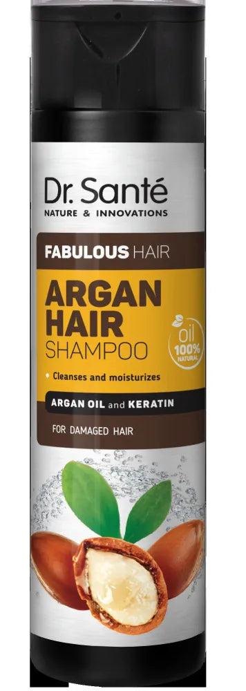 ELFA Dr Sante Shampoo 250ml Argan Plaukų pažeidimas - Kosmetika