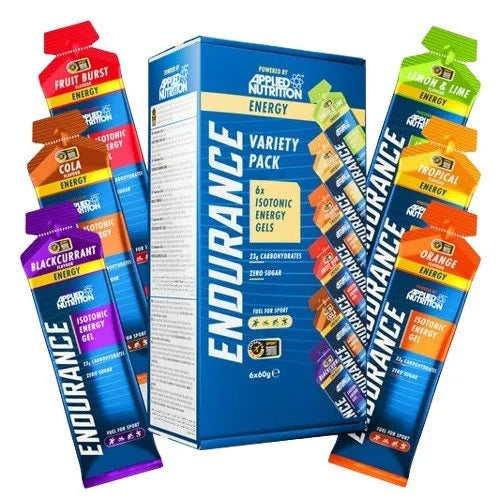 Endurance Isotonic Energy Gel Variety Pack - 6 x 60g - Applied Nutrition - Sporto papildai