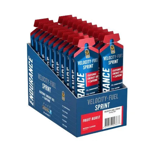 Endurance Sprint Isotonic Energy Gel + Caffeine Fruit Burst - 20 x 60g - Applied Nutrition - Sporto papildai