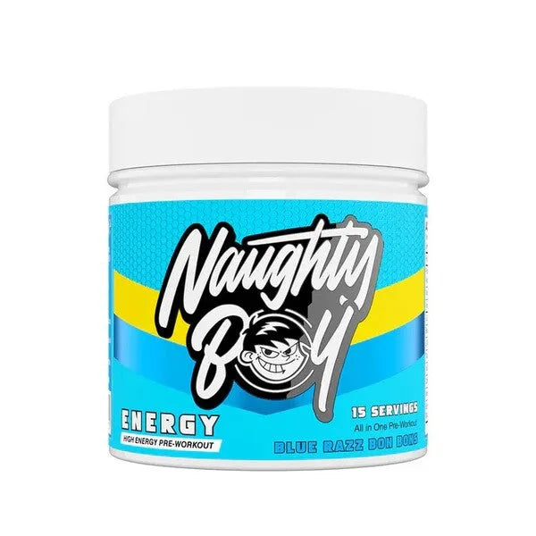 Energy Blue Razz Bon Bons - 195g - Naughty Boy - Sporto papildai