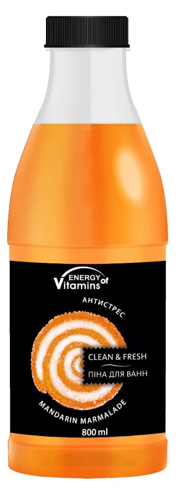 ENERGY OF VITAMINS Mandarin Marmalade vonios putos 800ml - Kosmetika