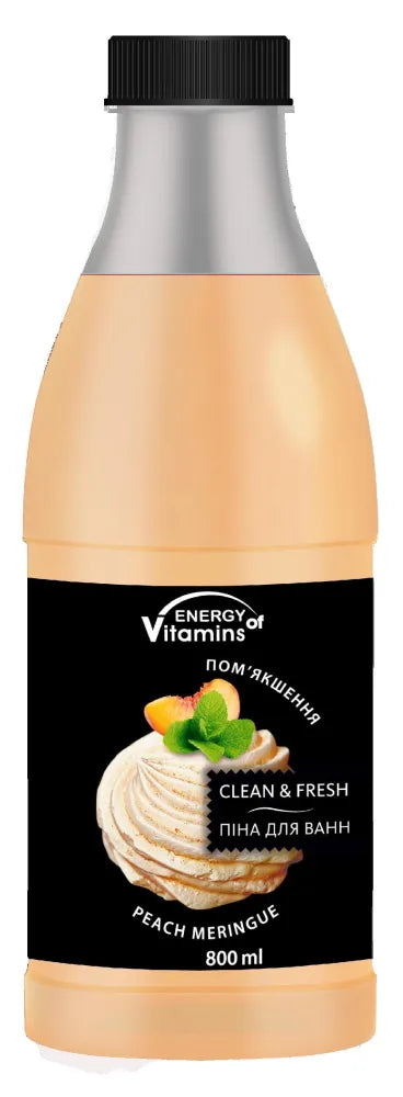 ENERGY OF VITAMINS Vonios Putos Persikų Meringue 800 ml - Kosmetika