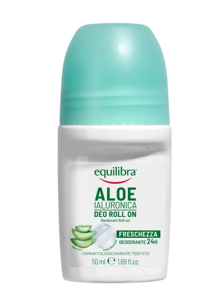EQUILIBRA Aloe Deodorantas roll-on su alaviju ir hialurono rūgštimi 50ml - Kosmetika