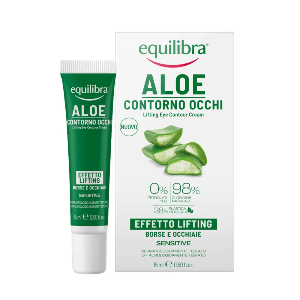 EQUILIBRA ALOE pakeliantis kremas paakiams 15ml - Kosmetika
