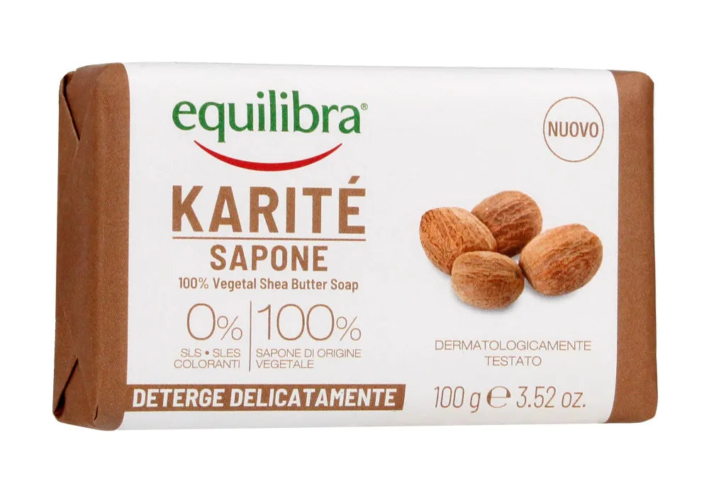 EQUILIBRA SHEA BUTTER muilas 100g - Kosmetika