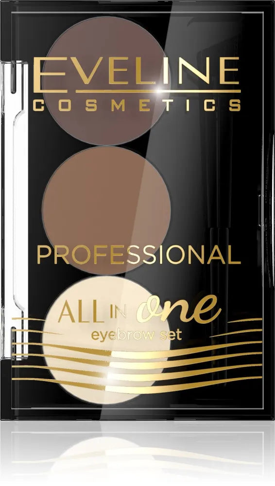 Eveline All in One Eyebrow Set Antakių šešėliai Nr. 02 - Kosmetika