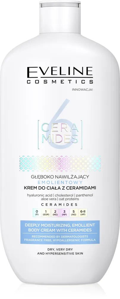 EVELINE BODY Cream 350ml 6CERAMIDES Emolientas - Kosmetika