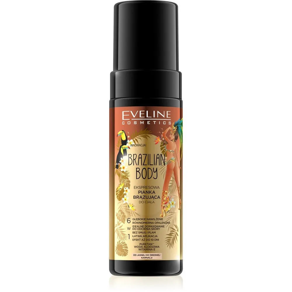 Eveline Brazilian Body Express Bronzing foam 6in1 150ml kūno putos - Kosmetika