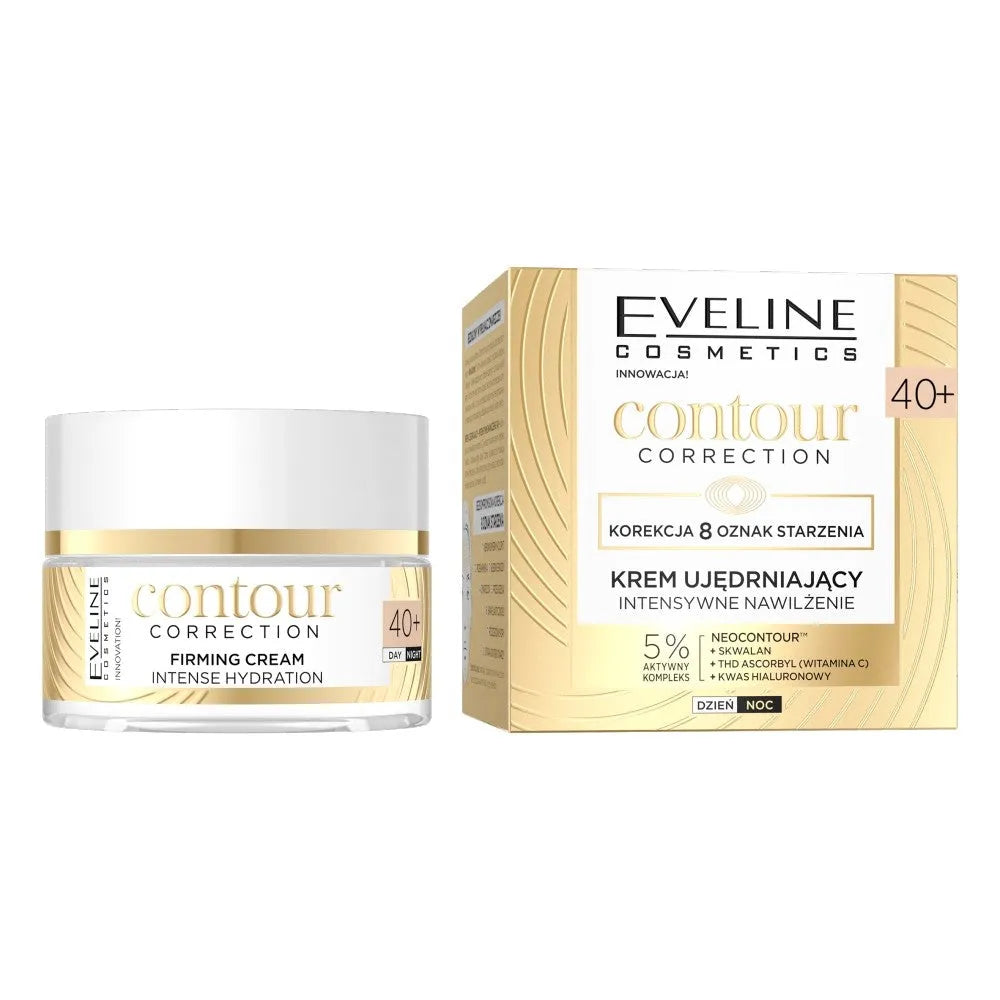 EVELINE Contour Correction 40+ Firming Cream - Intensyvi drėkinimas dienai ir nakčiai 50ml - Kosmetika
